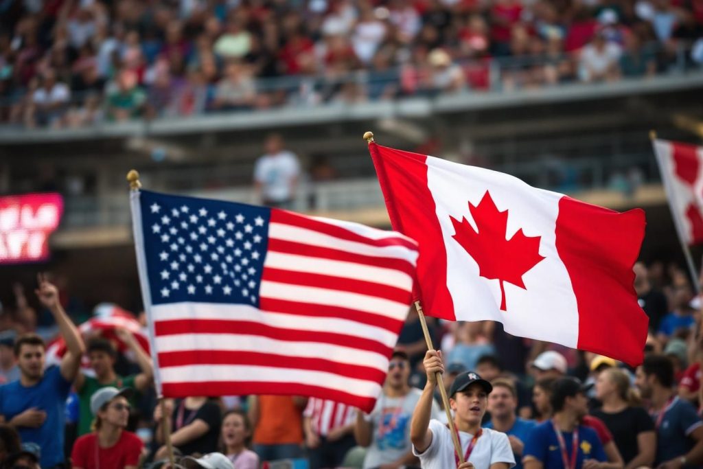 Usa vs canada : la rivalité sportive qui passionne les jeunes adultes